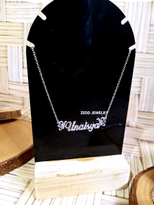 Kalung Nama - Zedd Jewelry: Warna Silver dan Emas Tahan Lama Anti Karat - Cantik Berkualitas Cocok Untuk Kado Hadiah - ArnyQ Necklace: Titanium 18K Gold Plated - COD Bayar Di Tempat