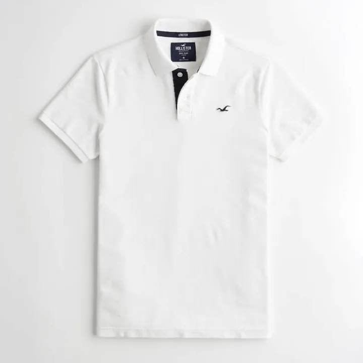 Hollister Men's Polo Shirt T-Shirt, White 0908-100, M : Buy Online at Best  Price in KSA - Souq is now : Fashion