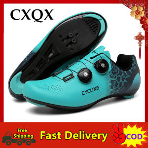 CXQX 2022 No Lock Cycling Shoes Size 36-47 Men and Women Road Bike Shoes Mountain Bike Shoes Rubber Sole Non-slip Bicycle Sports Shoes Roadbike Shoes For Men Non Cleats Cycling Pedal Shoes