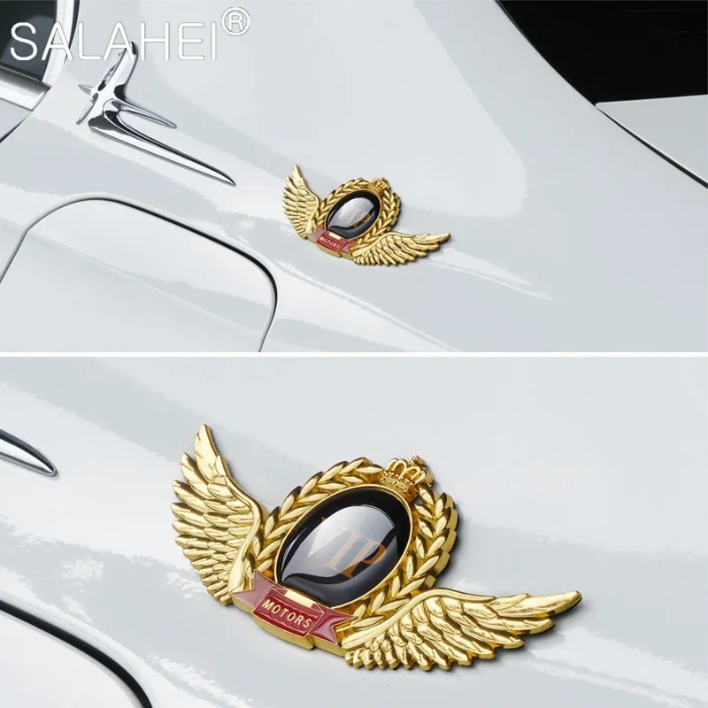 1PC Universal Car 3D Metal Alloy Emblem New VIP Logo Decoration