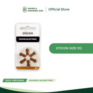 Manila Hearing Aid Center Oticon Battery Size 312 ( per pack)