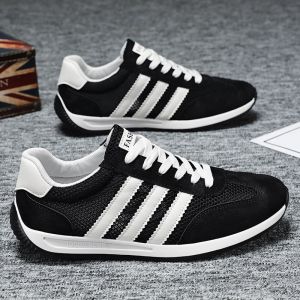 [Free Shipping] Summer Mesh Breathable Hollow MenS Shoes Low-Top Lace-Up White Sneakers MenS Sports Casual Shoes
