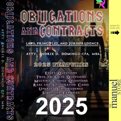 Andrix Domingo (2025) - Obligations & Contracts - Laws Principles & Jurisprudence
