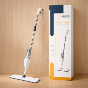 Alat Pel KLEVO Spray Mop Pel Lantai Modern Tanpa Ember Tidak Bikin Capek Ringan dan Efisien.