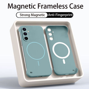 For Magsafe Frameless Magnetic Wireless Charging Phone Case For Samsung Galaxy A56 5G Slim Hard Back Cover