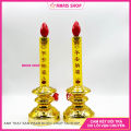 [Giá một cặp] Đèn Nến Màu Vàng Để Bàn Thờ Phật, Ông Bà, Gia Tiên Sử Dụng Đèn Quả Nhót Tiết Kiệm Điện [NEN1-VANG]. 