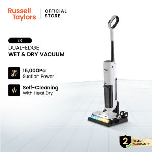 Russell Taylors Dual-Edge Wet Dry Cordless Floor Washer Vacuum Self-Cleaning with Hot Air Drying i3