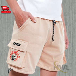 Celana Cargo Pendek Pria Dan Wanita Bahan Katun Fleece Premium Lembut Dan Adem