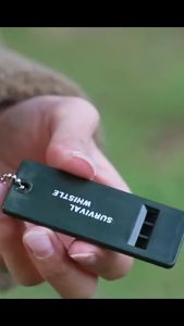 1pc Portable Survival Whistle 3-Frequency Whistle High Decibel Whistle