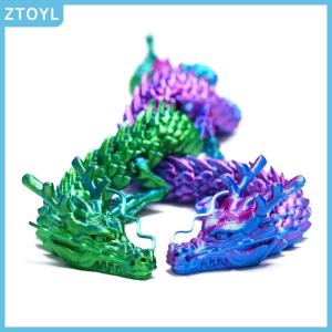ZTOYL 3D Printed Chinese Dragon Full Body s Movable Home Furnishing Decoration Ornament Worth Collecting Creative Toys