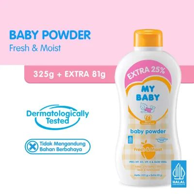 My Baby Powder Bedak Bayi Extra 325gr + 81gr Perawatan Kulit Sensitif Bayi- UnihStore