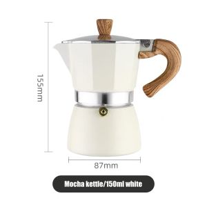 Aluminum Italian Moka Espresso Coffee Maker Pot 150ML Stovetop cafetera Percolator Stove Top coffee maker
