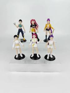 KPop Demon Hunters Action Figure HUNTR/X Tiger Collectible Saja Boy Cartoon Model Toy Desktop Ornament Gift for Children