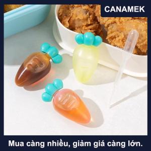 【CANAMEK】 Phim hoạt hình nước sốt chai mini Bento hộp động vật người bạn nước tương hộp nước sốt cà chua mật ong salad Sauce container Bento Hộp phụ kiện