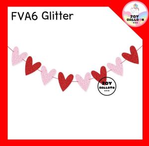 ป้ายวาเลนไทน์ ธงวาเลนไทน์ Happy Valentines Be My Valentine (ส่งเร็วจากกรุงเทพ) ป้ายหัวใจ พร้อมริบบิ้น สินค้าทำจากกระดาษแข็ง