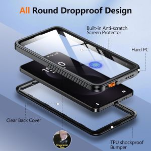 For Samsung S25 Edge S24 FE S23 Ultra S23 Plus S20 S21 FE IP68 Waterproof Dustproof Case Underwater Diving Cover Screen Protect