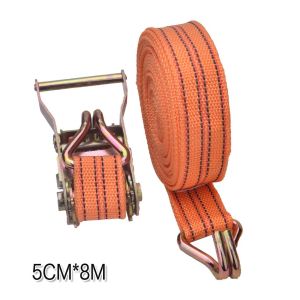 Rachet Tie Down 8-10 Meter Trek belt 10 Ton Webbing Cargo Lashing Belt Tali Sabuk Trek Belt untuk Mobil Truk Cargo Lashing Belt Ratchet Tie Down Set
