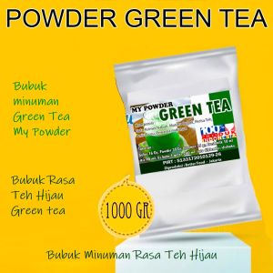 BUBUK POWDER MINUMAN RASA GREEN TEA REGULER - 1 KG
