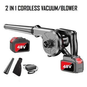 JY Smart Mall 48V Cordless Blower Vacuum Cleaner Blower with Lithium Battery Set 1200W Computer Dust Collector
