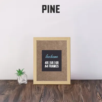 Wooden Picture Frame Lightwood Photo Wall Pinewood Rosewood Walnut Decoration