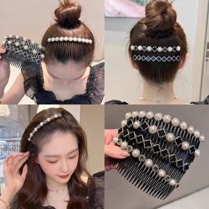Seastina  lược kẹp tóc đen liền mạch đảo ngược lược kẹp tóc phụ kiện tóc kẹp tóc