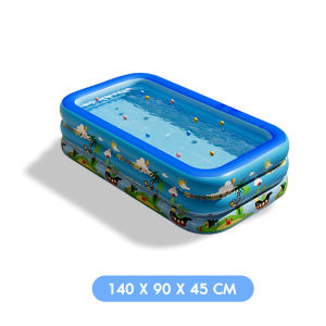ส่งด่วน สระน้ำเป่าลม 3 ชั้น สระน้ำสำหรับเด็ก แบบเป่าลม ขนาด 140x90x45cm. ไม่มีที่สูบลม