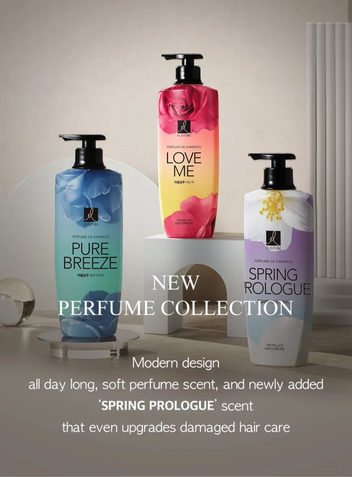 ELASTINE PERFUME SHAMPOO CONDITIONER PURE BREEZE (600 ML) Lazada