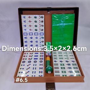 Mahjong gold yellow good quality  majong set games family house high quality  Chinese characters of each bonus tile