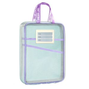 GK1AO Dày Túi đựng giấy kiểm tra Lưới Vách ngăn ba lớp Túi đựng tài liệu Túi Học tập di động Sức chứa lớn Túi đựng văn phòng phẩm Quà Tặng sinh viên