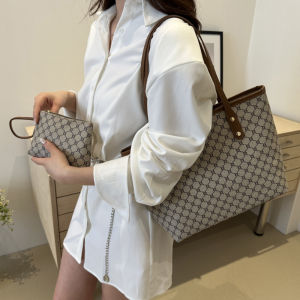 Totebag for Woman Leather Tote Bag with Wallet Purse Waterproof Shoulder Bag Top Handle Satchel