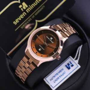 Bayar dirumah - Jam tangan wanita - Jam tangan analog - Jam tangan seven minute original - Pull Stainless - Tanggal aktif - Jam tangan wanita kasual - Free box