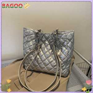 Túi Xách Nữ Mùa Thu Mùa Đông Có Tay Cầm Túi Xách Có Đệm Bông Chần Bông Túi Du Lịch Sức Chứa Lớn Cho Nữ Túi Cặp