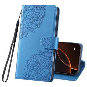 S25 Edge Flip Case for Funda Samsung Galaxy S25 Ultra S24 S22 Plus S23 FE 5G Cases Flower Leather Wallet Back Cover Card Holder