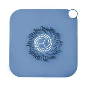 Home007 ซิลิโคนดักจับเส้นผม ที่ดักจับเส้นผม แผ่นใหญ่ 27*27*1cm กรองเส้นผมบนท่อระบายน้ำ อ่างล้างหน้า ดักจับสิ่งสกปรก Silicone Bathroom Strainer