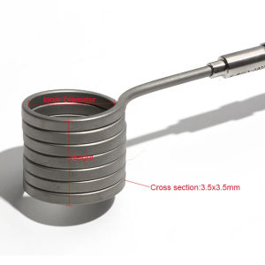 LUJINXUN 220V 22mm Electric Hot Runner Spiral Coil Band Heaters with K Thermocouple 3x3mm Cross-section