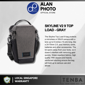 Tenba SKYLINE V2 9 TOP LOAD bag -Black [637-776] / Gray [637-777]