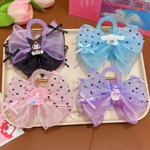 Sanrio Kuromi กิ๊บติดผม Melody น่ารักอะนิเมะ Kawaii การ์ตูน My Melody Cinnamoroll คลิปฉลามผ้าโพกศีรษะสาวหัวใจ Hairpin อุปกรณ์เสริม