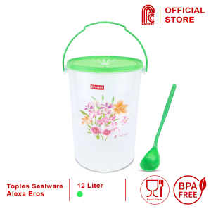PACIFIC Sealware Bulat Toples Plastik 12 Liter Alexa Eros Food Container Wadah Makanan PAC-SEALWARE Varian Warna