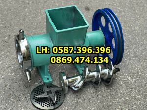 Cối đùn thịt công nghiệp xoắn mạ inox 52 42 cối xay xương xay thịt xay cổ gà cua| Cối xiết mỡ đùn xương lớn