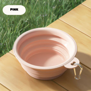 Pet Travling Folding Bowl Macaron Bowl Portable Dog Bowl Silicon Expandable Cup Dish for Pet Food Water Feeding 350ML