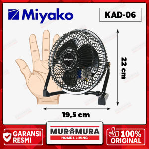 MIYAKO KAD-06 Kipas Angin Mini / Kipas Meja Kecil 15 Watt Original Garansi Resmi