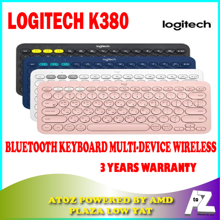 BLUETOOTH KEYBOARD MULTI-DEVICE LOGITECH K380 WIRELESS BLACK / ROSE ...