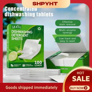 SHPYHT 30 100pcs máy rửa chén sạch dầu bụi bẩn loại bỏ khử mùi làm sạch máy tính bảng Bát công cụ nhà bếp rửa chén tấm chất tẩy rửa