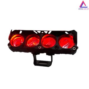 Lampu Tembak LED SQL 4 Mata Full Dengan Topi Premium Full Alumunium Waterproof Body Besi