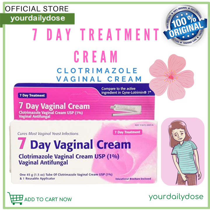Taro Clotrimazole 7 Vaginal Cream - 45g Pack Of 2 For Yeast Infection Relief