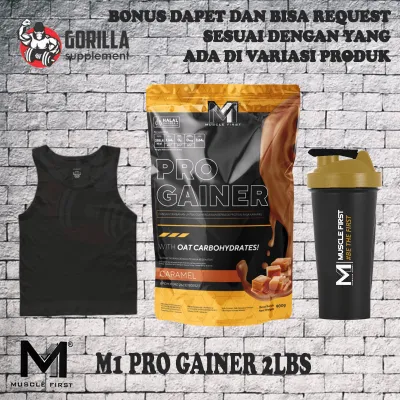Muscle First Pro Gainer 2lbs 900 Gram Free Shaker M1 Nutrion Musclfirst