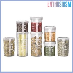 【Enthusiasm】🌟🌟【Hot Sale】🎈 Kitchen Grains Sealed Container Transparent Snack Storage Container Anti-Moisture Cereals And Grains Sealed Storage Barrel Box