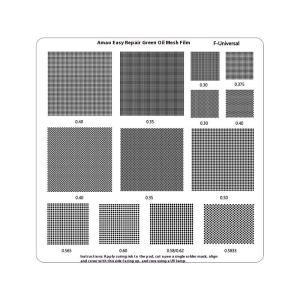 LEI Hole Spacing 0.3 0.35 0.375 0.4 0.5 0.58 0.6 0.8 1.0mm Universal Green Oil Net UV Solder Mask BGA Reballing Stencil