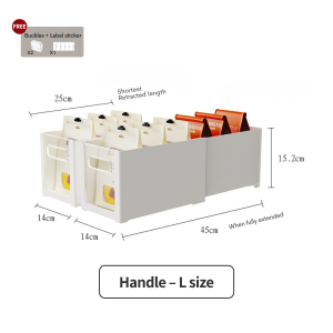 SG ClearFlex Retractable Expandable Adjustable Storage Organiser Box White NEW By Thehomeshoppe
