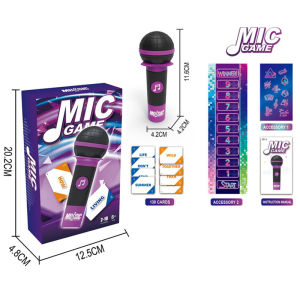 Perfect Mom and Baby Karaoke Board Game Microphone Party Toy Lyric Cards Tahan Lama Rumah Tangga Family Gathering Birthday Gift